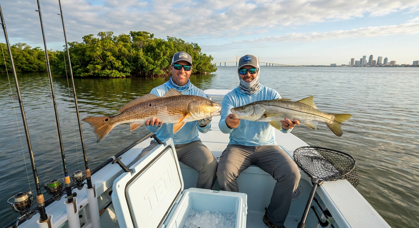 Can You Catch Redfish and Snook on One Tampa Bay Fishing Trip?
