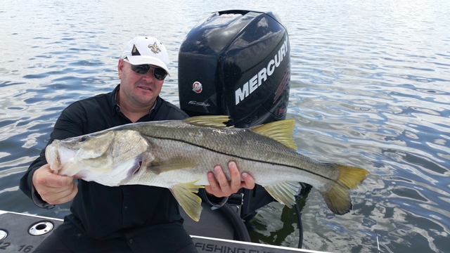 client with huge snook
